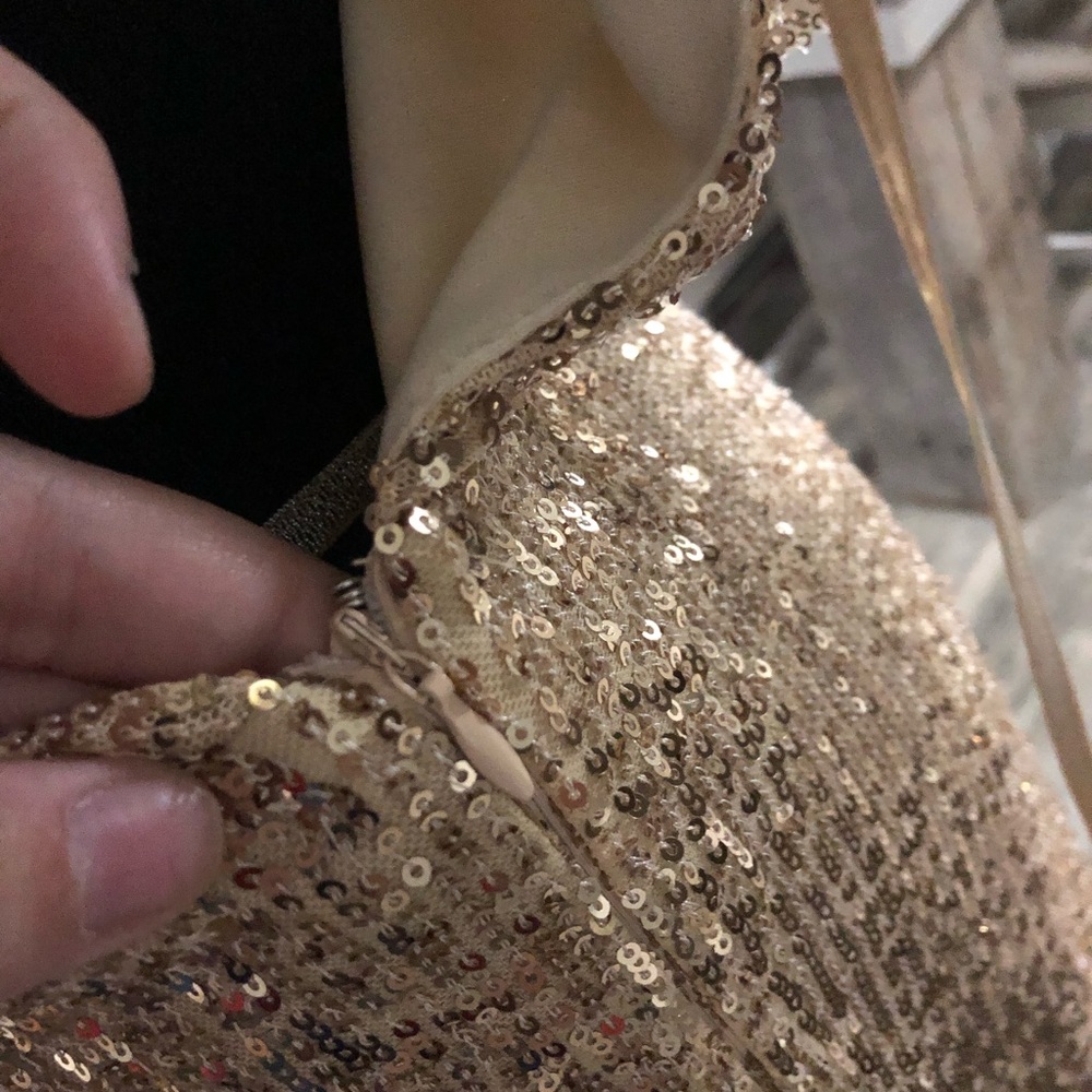 southern fried chics gold sparkly dress - Picture 6 of 6